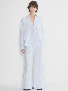 ARITZIA Spatial Linen Pant in Glimmer/White - Size Small - Like New